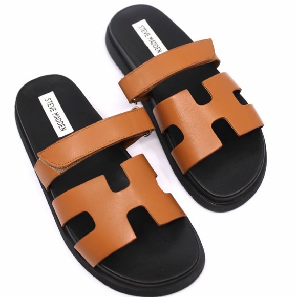 Steve Madden Shoes - Steve Madden Cognac Mayven Sandal NWOT